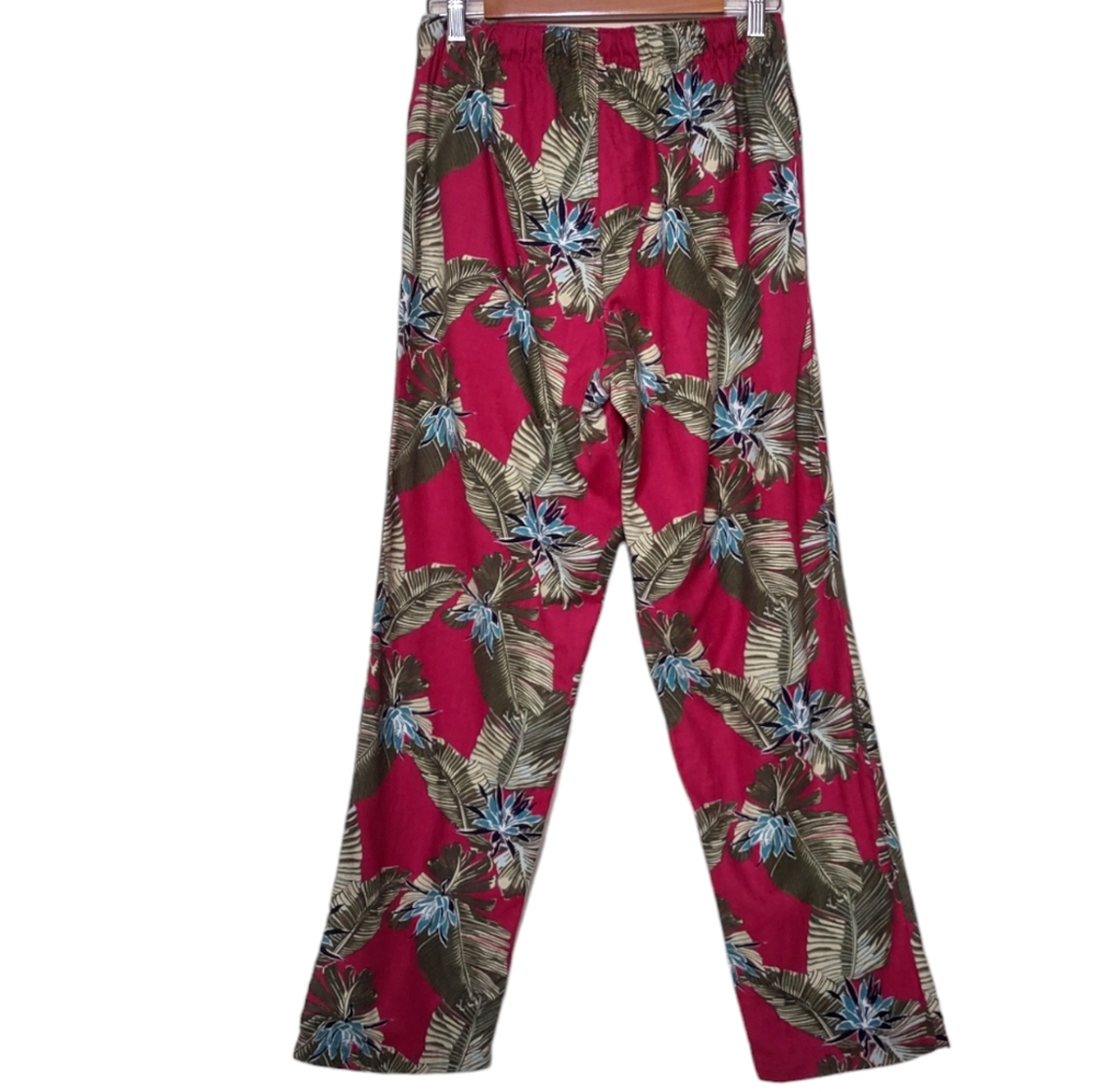 Tommy Bahama Tropical Print Men's Flannel Pajama Pants - Picture 3 of 13